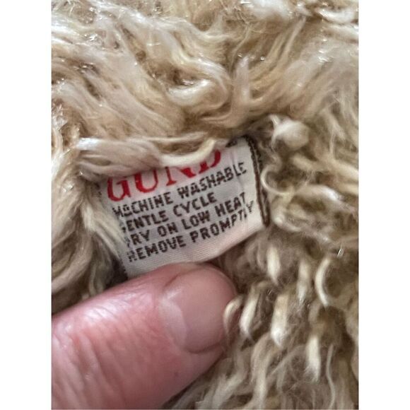 Gund Tan Beige Shaggy Soft Furry Teddy Bear Plush Stuffed Animal Toy 17" - Picture 9 of 11